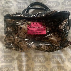 Betsy Johnson Betsyville large makeup bag